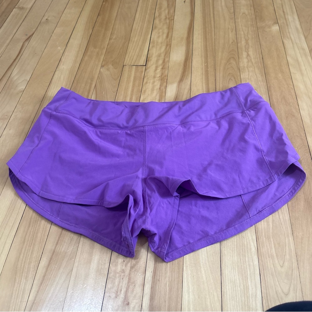 lululemon athletica Vibrant Purple Athletic Shorts